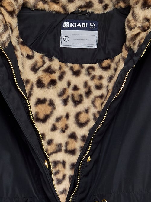 Parka suave con capucha de pelo sintético - Kiabi Parka suave con capucha de pelo sintético - Kiabi