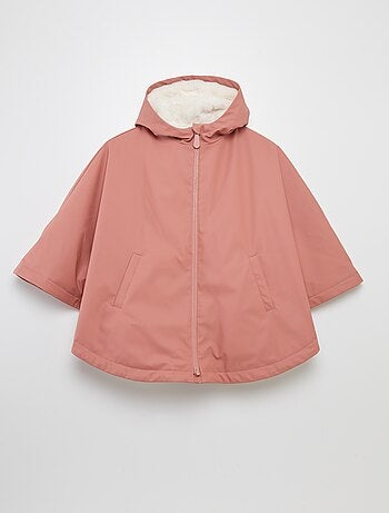 Parka tipo poncho de pelo sintético - So Easy