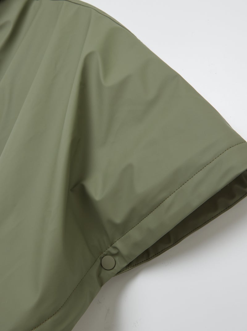 Parka tipo poncho de pelo sintético - So Easy VERDE - Kiabi