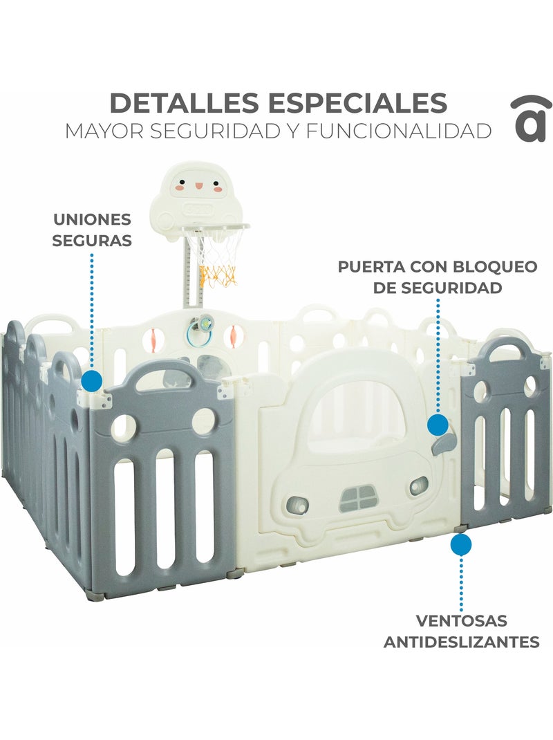 Parque - Centro de Actividades Montessori Asalvo Blanco Gris - Kiabi