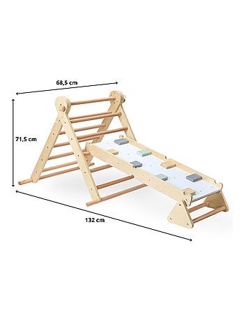 Parque de juegos Montessori madera escalera Mamabrum