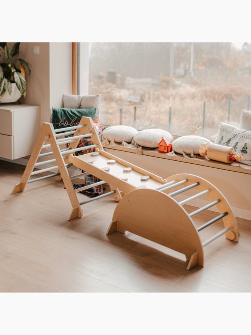 Parque infantil de interior de madera mamabrum 3 en 1 – inspiración montessori - Kiabi