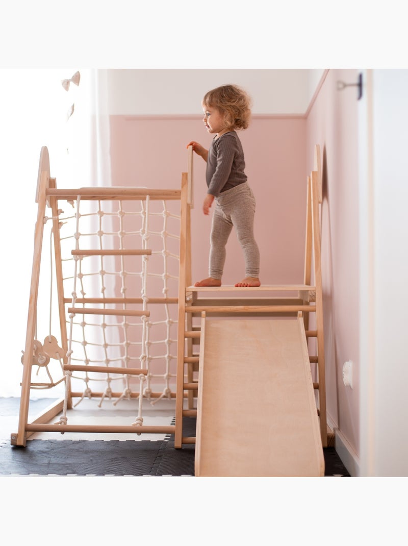 Parque infantil de madera 5 en 1 mamabrum desde los 3 años Beige - Kiabi