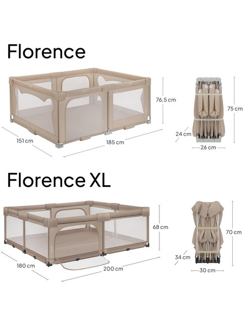 Parque infantil grande LIONELO Florence - Montaje muy rápido - Espacio muy amplio - Bolsa incluida - Kiabi