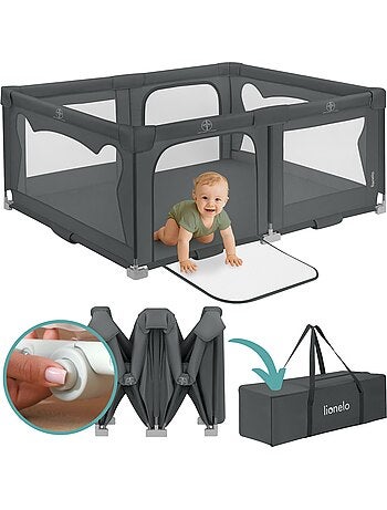 Parque infantil grande LIONELO Florence - Montaje muy rápido - Espacio muy amplio - Bolsa incluida