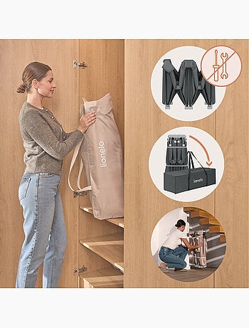 Parque infantil grande LIONELO Florence - Montaje muy rápido - Espacio muy amplio - Bolsa incluida