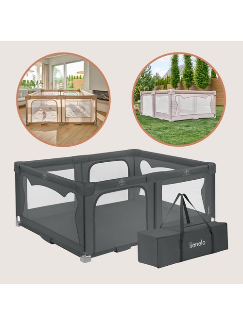 Parque infantil grande LIONELO Florence - Montaje muy rápido - Espacio muy amplio - Bolsa incluida - Kiabi