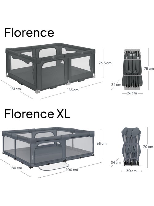 Parque infantil grande LIONELO Florence - Montaje muy rápido - Espacio muy amplio - Bolsa incluida - Kiabi