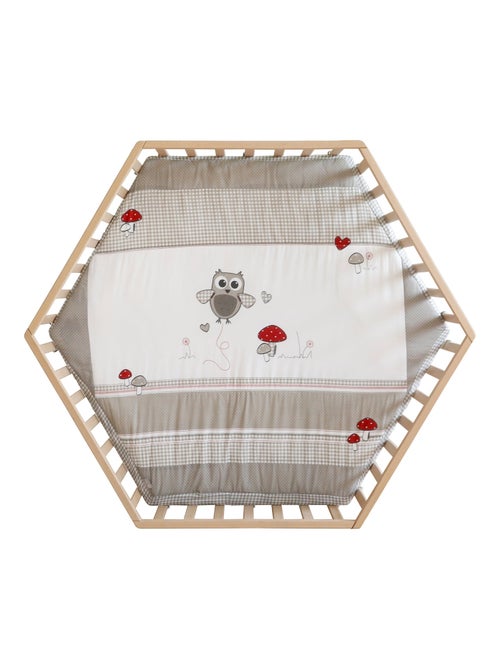 Parque infantil hexagonal minimalista en madera natural Adam & Eule Roba - Kiabi