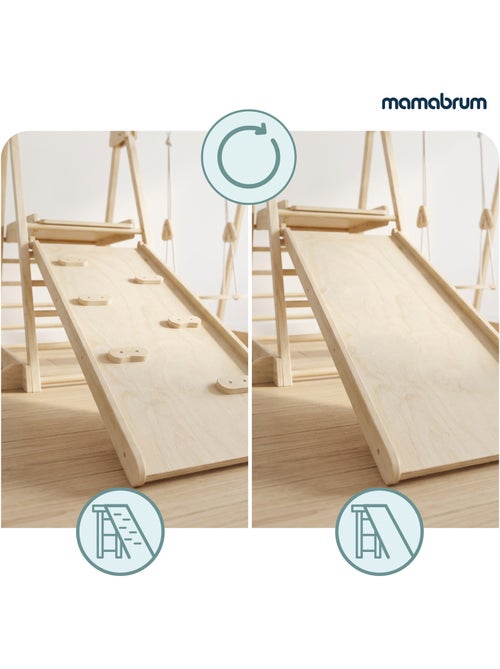 Parque infantil interior de madera 3 en 1 mamabrum desde 3 años - Kiabi