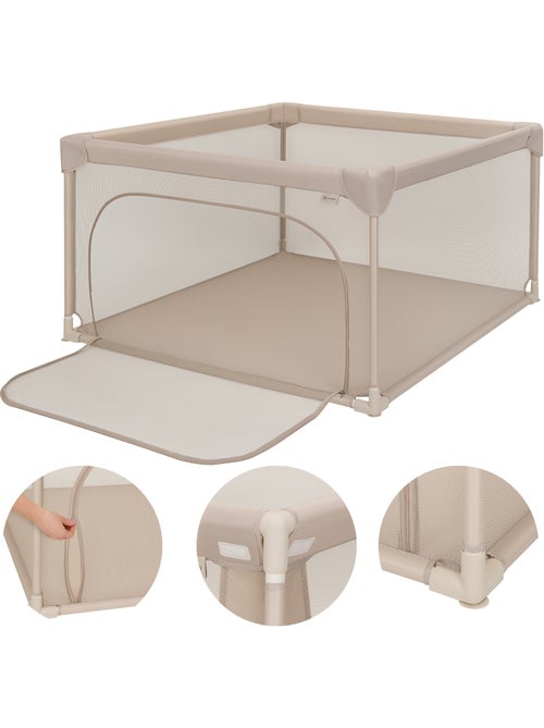 Parque infantil para bebés lionelo willow - espacio extra grande - laterales de malla - rejilla de s - Kiabi Parque infantil para bebés lionelo willow - espacio extra grande - laterales de malla - rejilla de s - Kiabi