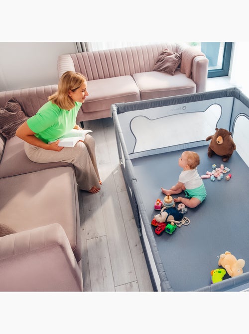 Parque infantil para bebés LIONELO Willow - Espacio extra grande - Laterales de malla - Rejilla de s - Kiabi