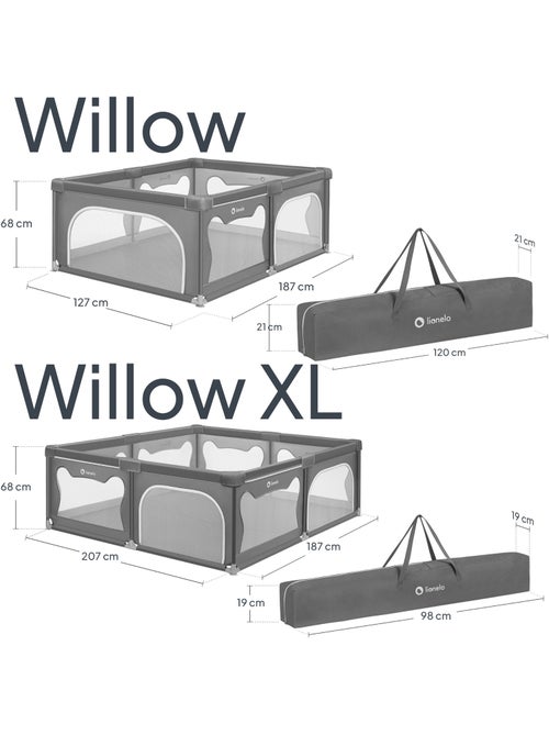 Parque infantil para bebés LIONELO Willow - Espacio extra grande - Laterales de malla - Rejilla de s - Kiabi