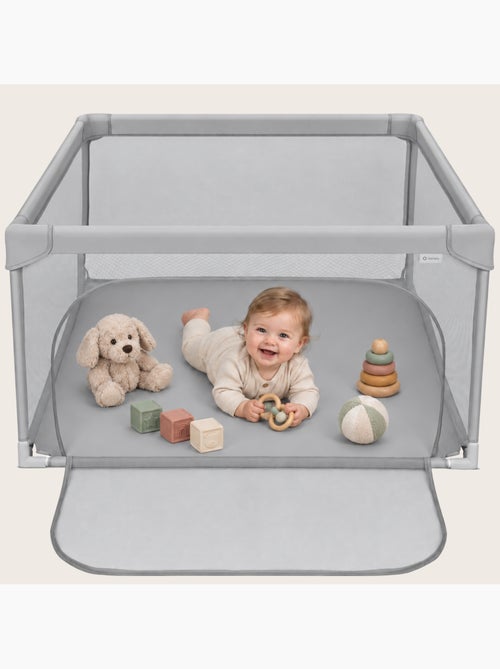 Parque infantil para bebés lionelo willow - espacio extra grande - laterales de malla - rejilla de s - Kiabi Parque infantil para bebés lionelo willow - espacio extra grande - laterales de malla - rejilla de s - Kiabi