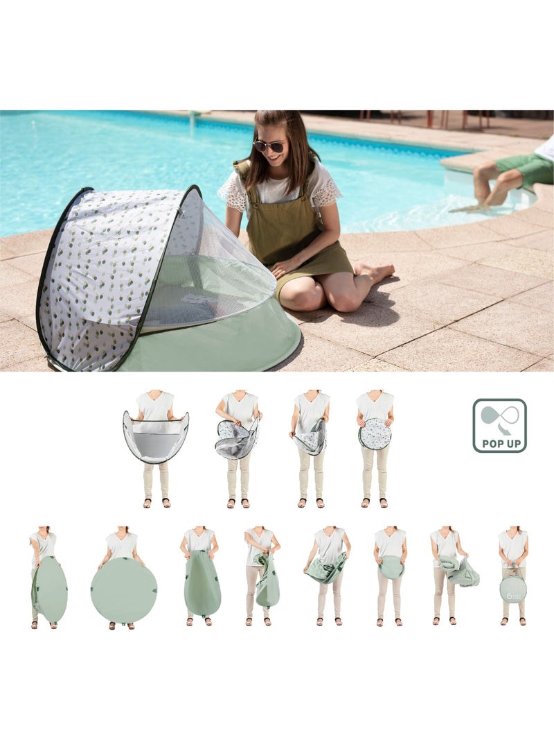 Parque infantil, piscina y cuna auxiliar 3 en 1, con protección UV Aquani Provence 'Babymoov' Verde claro - Kiabi