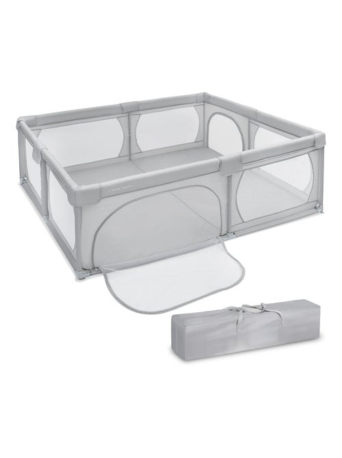 Parque infantil plegable Moby-System grande con malla transparente y base antideslizante - Kiabi