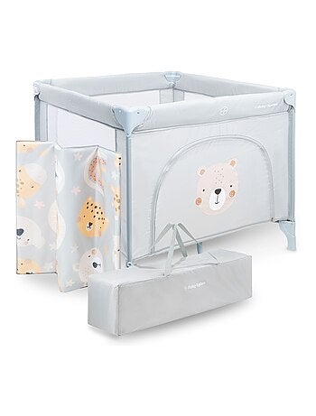 Parque infantil plegable Moby-System Teddy con colchón y bolsa de transporte