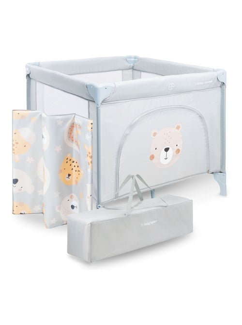 Parque infantil plegable Moby-System Teddy con colchón y bolsa de transporte - Kiabi Parque infantil plegable Moby-System Teddy con colchón y bolsa de transporte - Kiabi