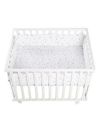 Parque infantil rectangular ajustable + alfombra estampada estrellas 'sternenzauber' - ROBA