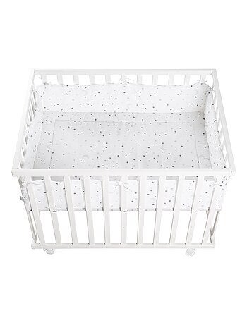 Parque infantil rectangular ajustable + alfombra estampada estrellas 'sternenzauber' - ROBA
