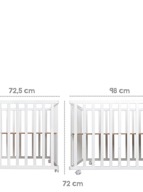 Parque infantil rectangular ajustable + alfombra estampada estrellas 'sternenzauber' - ROBA - Kiabi