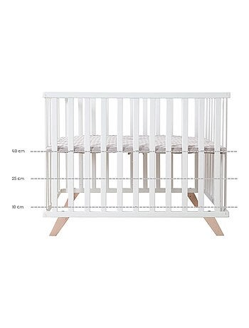 Parque infantil rectangular con alfombra de algodón orgánico 'Roba lil planet'