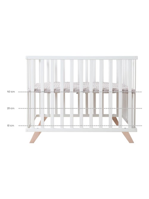 Parque infantil rectangular con alfombra de algodón orgánico 'Roba lil planet' - Kiabi