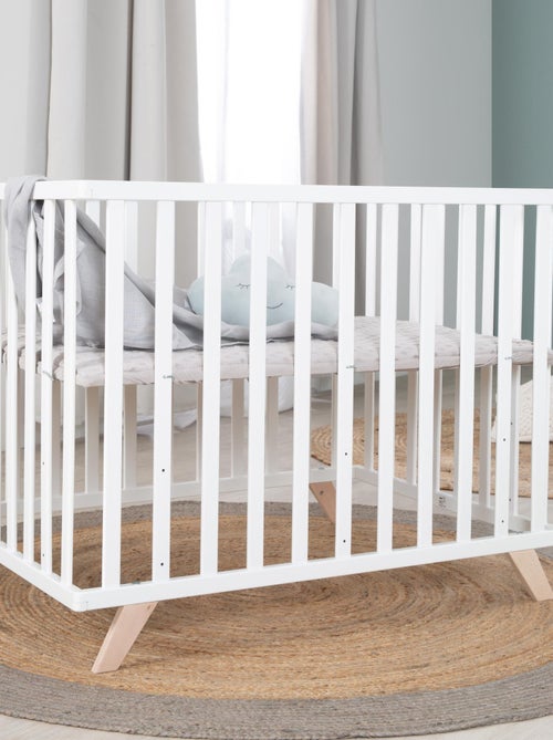 Parque infantil rectangular con alfombra de algodón orgánico 'Roba lil planet' - Kiabi