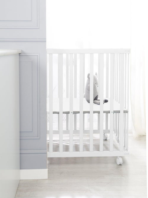 Parque plegable rectangular con ruedas con freno - ROBA - Kiabi