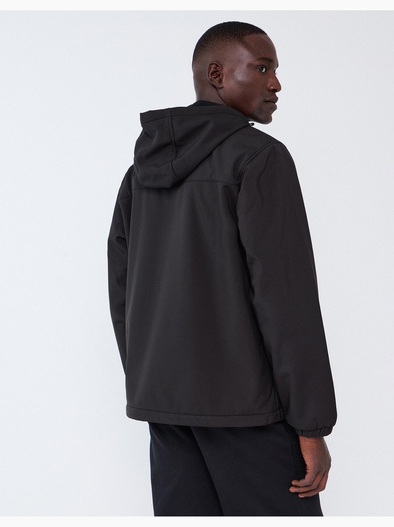 Parque técnico con capucha, mo fashion Negro - Kiabi