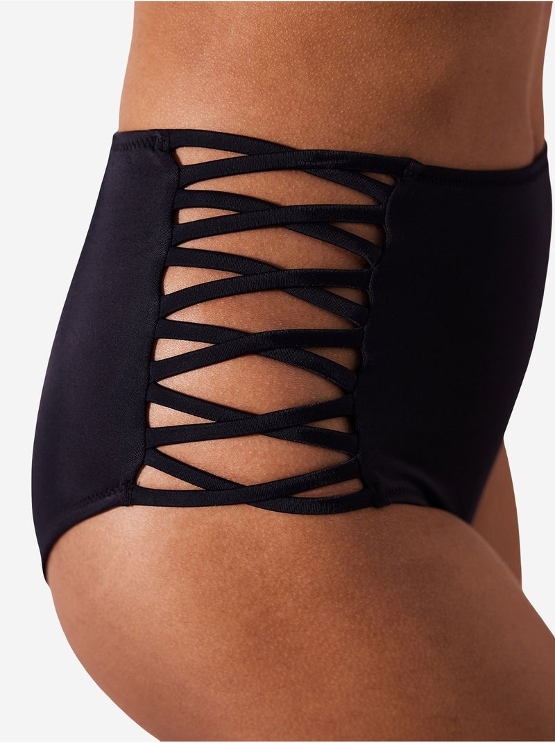 Parte inferior de bikini high fashion penti Negro - Kiabi