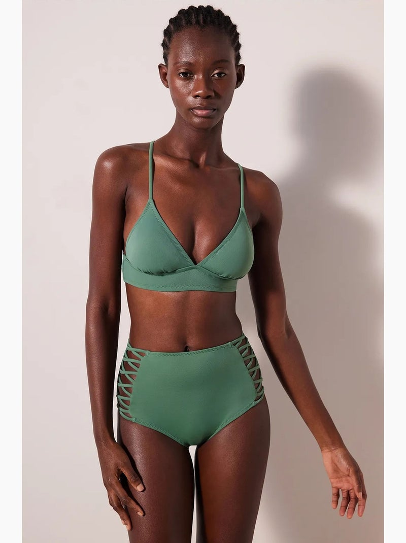 Parte inferior de bikini high fashion penti Verde - Kiabi