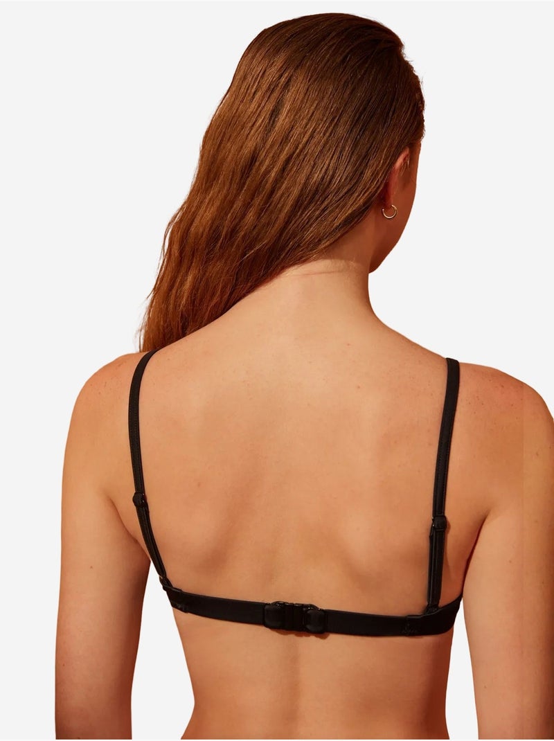 Parte superior de bikini básica con aros penti Negro - Kiabi