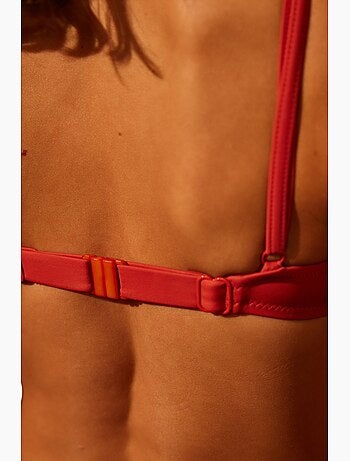 Parte superior de bikini básica con aros penti