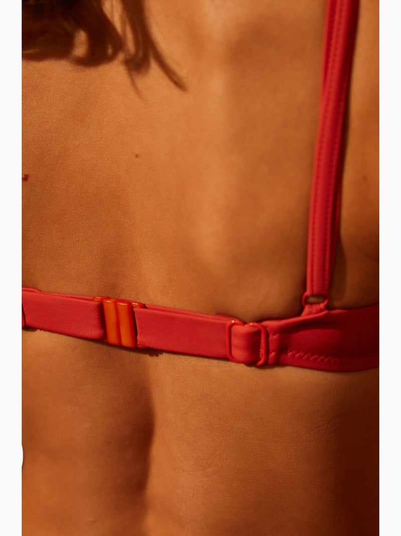Parte superior de bikini básica con aros penti Terracota - Kiabi