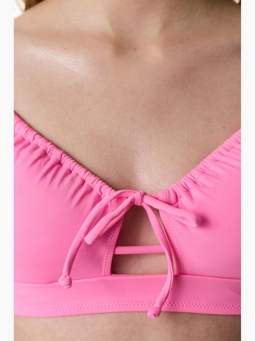Parte superior de bikini con apertura frontal penti - Kiabi Parte superior de bikini con apertura frontal penti - Kiabi