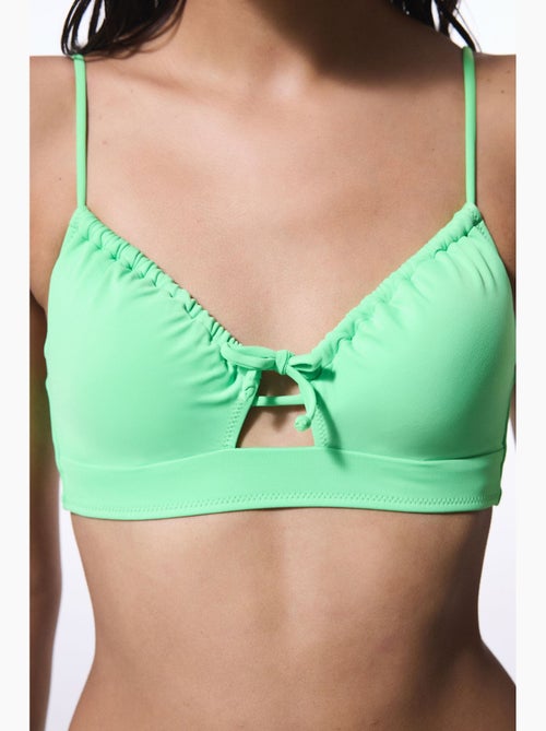 Parte superior de bikini con aros y tirantes fijos penti - Kiabi Parte superior de bikini con aros y tirantes fijos penti - Kiabi