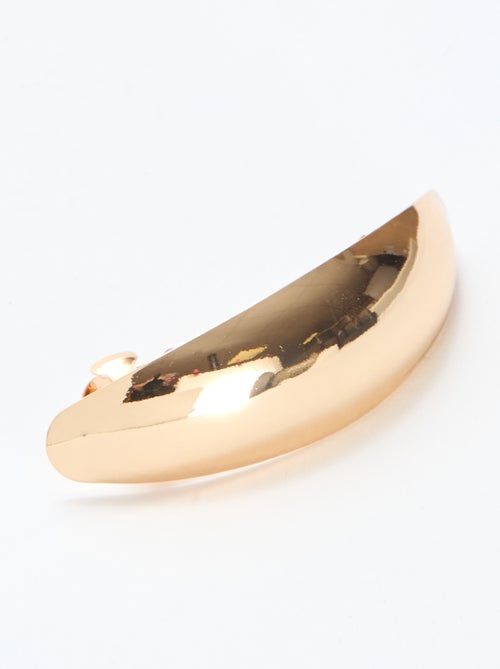 Pasador dorado con pinza plana - Kiabi