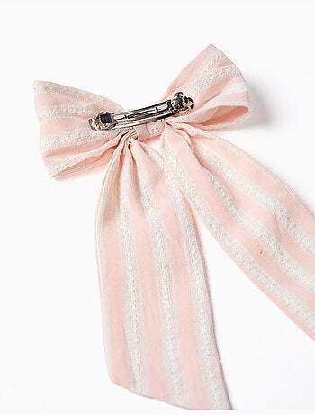 Pasador para el pelo con lazo a rayas