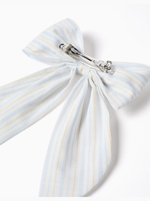 Pasador para el pelo con lazo a rayas B&S - Kiabi