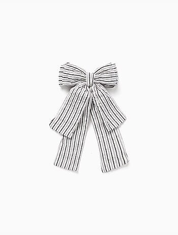 Pasador para el pelo con lazo a rayas B&S