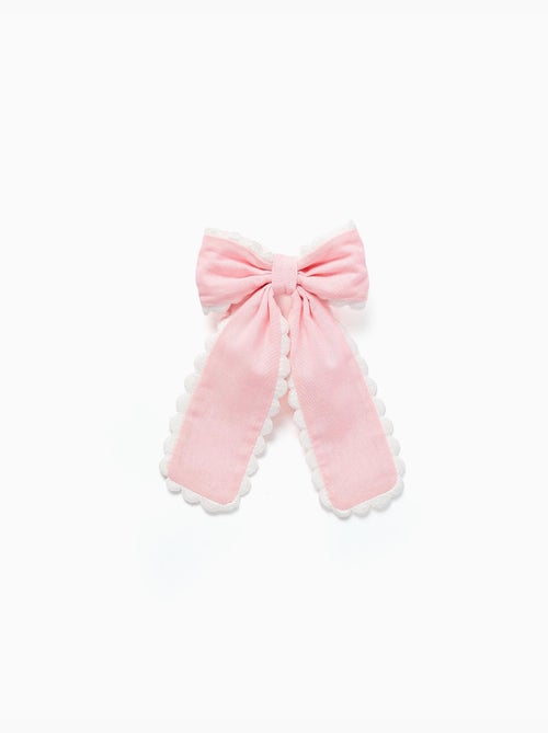 Pasador para el pelo con lazo con ribete festoneado - Kiabi