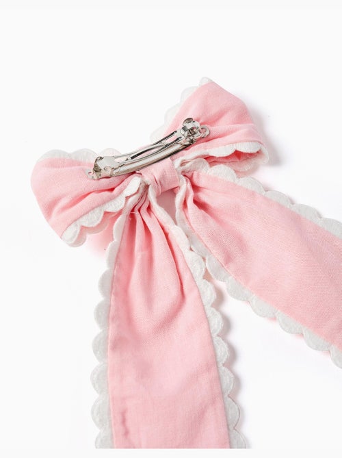 Pasador para el pelo con lazo con ribete festoneado - Kiabi