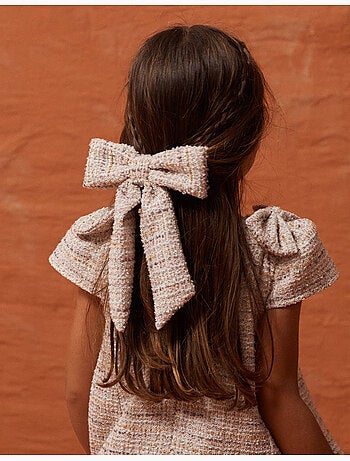 Pasador para el pelo con lazo de tweed