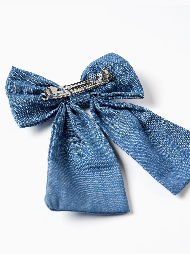 Pasador para el pelo con lazo vaquero Azul Azul - Kiabi