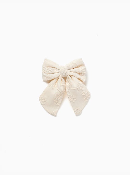 Pasador para el pelo con lazo y bordado - Kiabi Pasador para el pelo con lazo y bordado - Kiabi