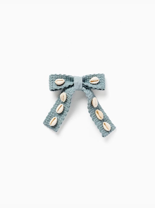 Pasador para el pelo con lazo y conchas cauri - Kiabi