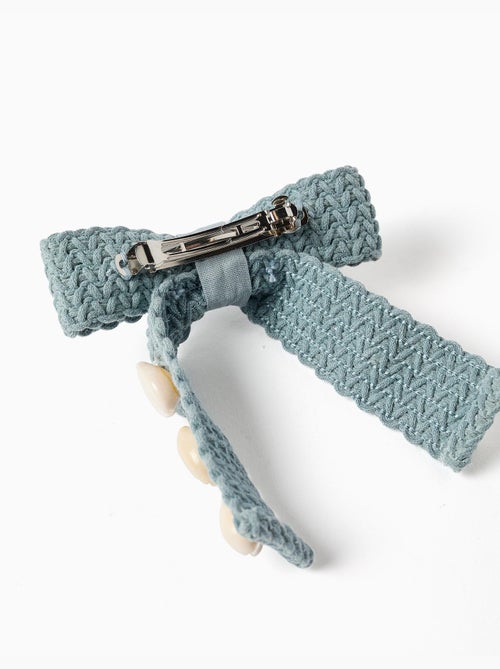 Pasador para el pelo con lazo y conchas cauri - Kiabi