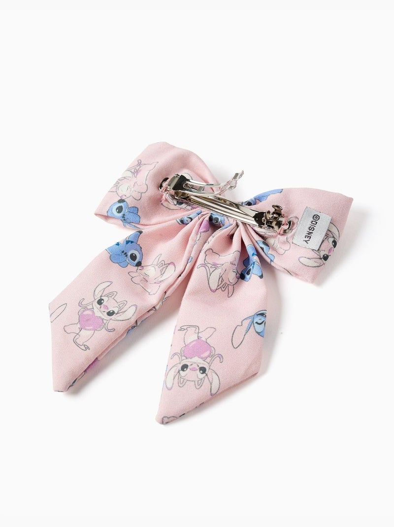 Pasador para el pelo con lazo y estampado de Stitch Rosa - Kiabi