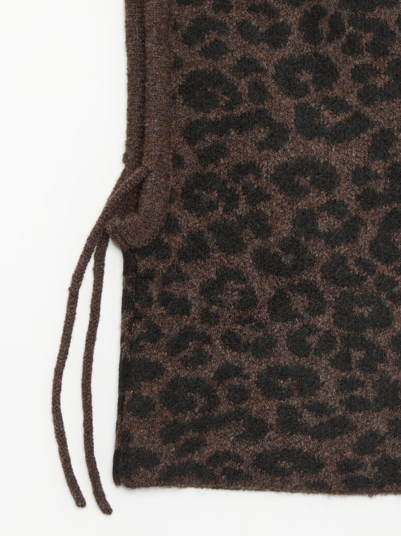 Pasamontañas con estampado de 'leopardo' Marron - Kiabi